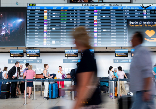 Novemberben egymillió alá esett az utasforgalom a ferihegyi repülőtéren