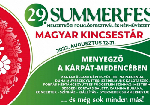 Pénteken kezdődik a Summerfest folklórfesztivál Százhalombattán